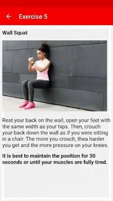 Knee Pain Exercises android App screenshot 3